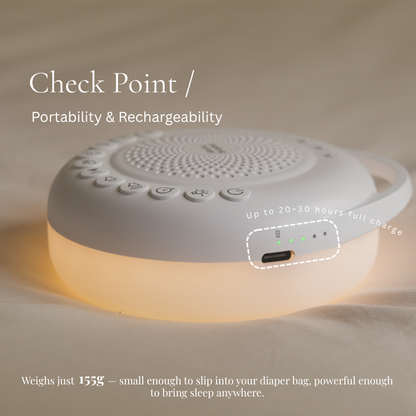 Newborn Baby White Noise with 31 Sound & Night Light | Helps with Sleep Training | Soothing