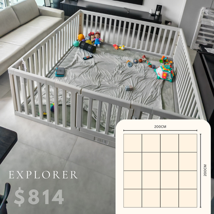 [Pre order delivery in End July]Modular Playpen by BomBom | Korea’s #1 Customisable Mat & Playfence for Kids