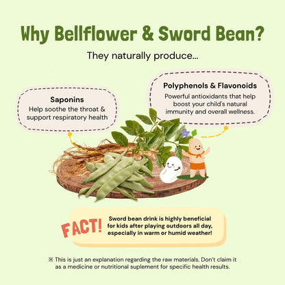 Bellflower and Sword Bean Drink | No Sugar Added | 12 Months Above