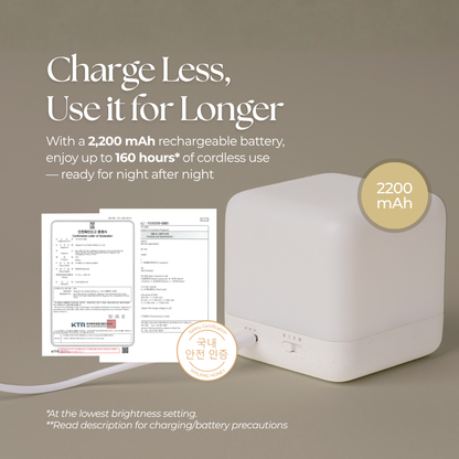 Portable Cordless & Rechargable Flip Timer Night Light