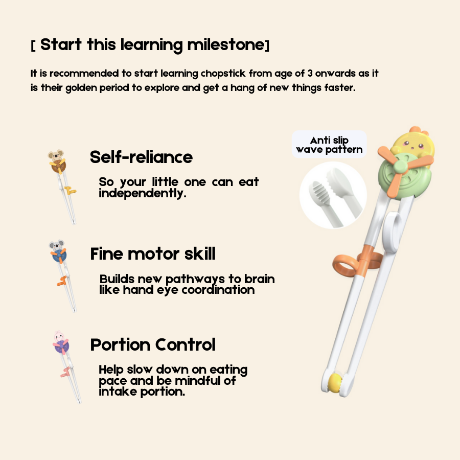 Training Chopstick | First learning chopstick with storage casing