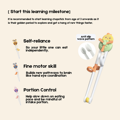 Training Chopstick | First learning chopstick with storage casing