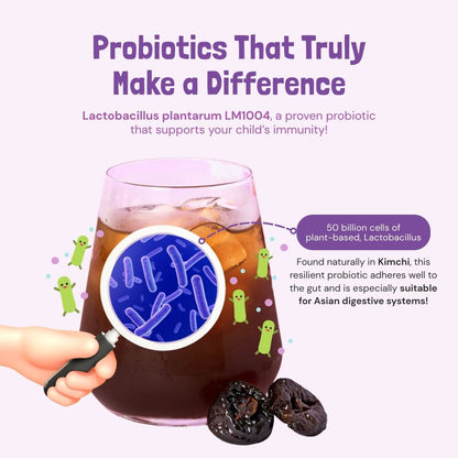 80ML x 15 pkts Organic Probiotic Prune Fruit Juice | Good for constipation and digestive system | Suitable for Little Tummy