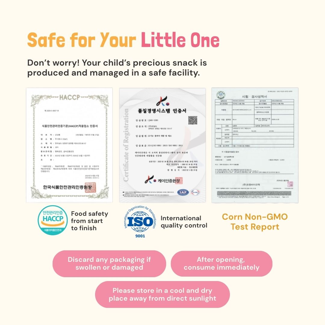 Nutritious Brown Rice Snowflake Sticks Easy to Hold Snacks