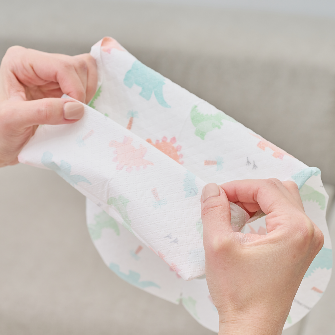 Animal & Alphabet Pattern Disposable Bibs