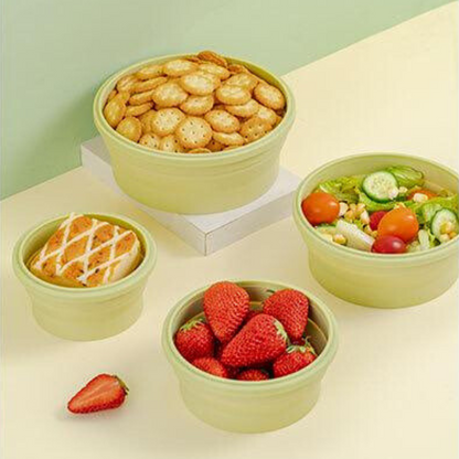 Collapsible Food Grade Silicone Lunch / Snack Container