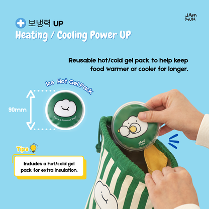 Food Insulated Cooler Bag with Ice Hot Gel Pack