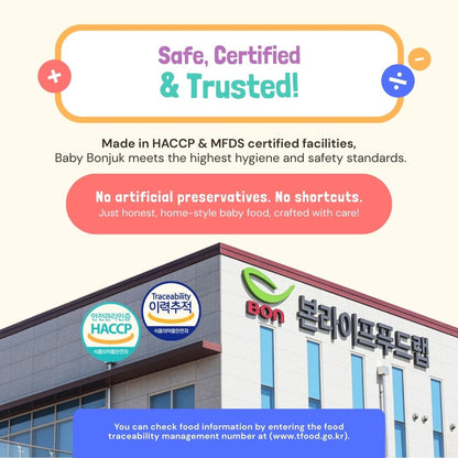 Authentic Korean Nutritional Ready to Eat Baby Porridge | For baby weaning and toddlers