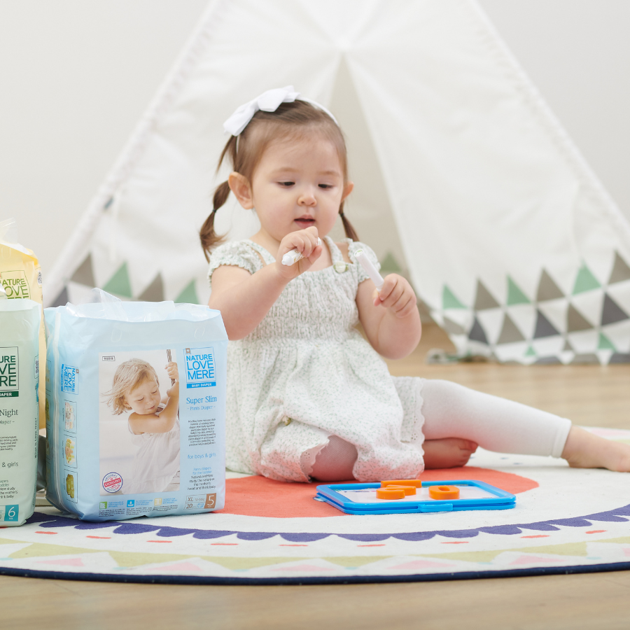Nature Love Mere - Super Slim Band Tape Diaper / Pants | Double leakage protection