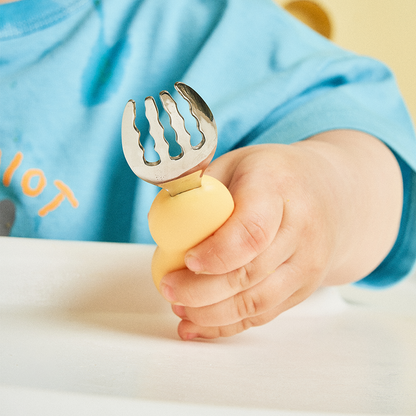 Ergonomic Stainless Steel Spoon Fork Set | Easy Grip, Storage Case Included
