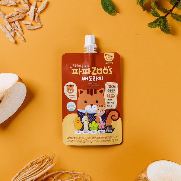 Papazoo - NFC Korean Pear Juice for Cough / Cold Prevention | No preservatives/coloring/flavouring for 9M+