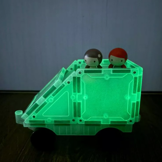 22 Pcs Lumos Magnetic Tiles | Glow tiles with light for Stem Play | Educational