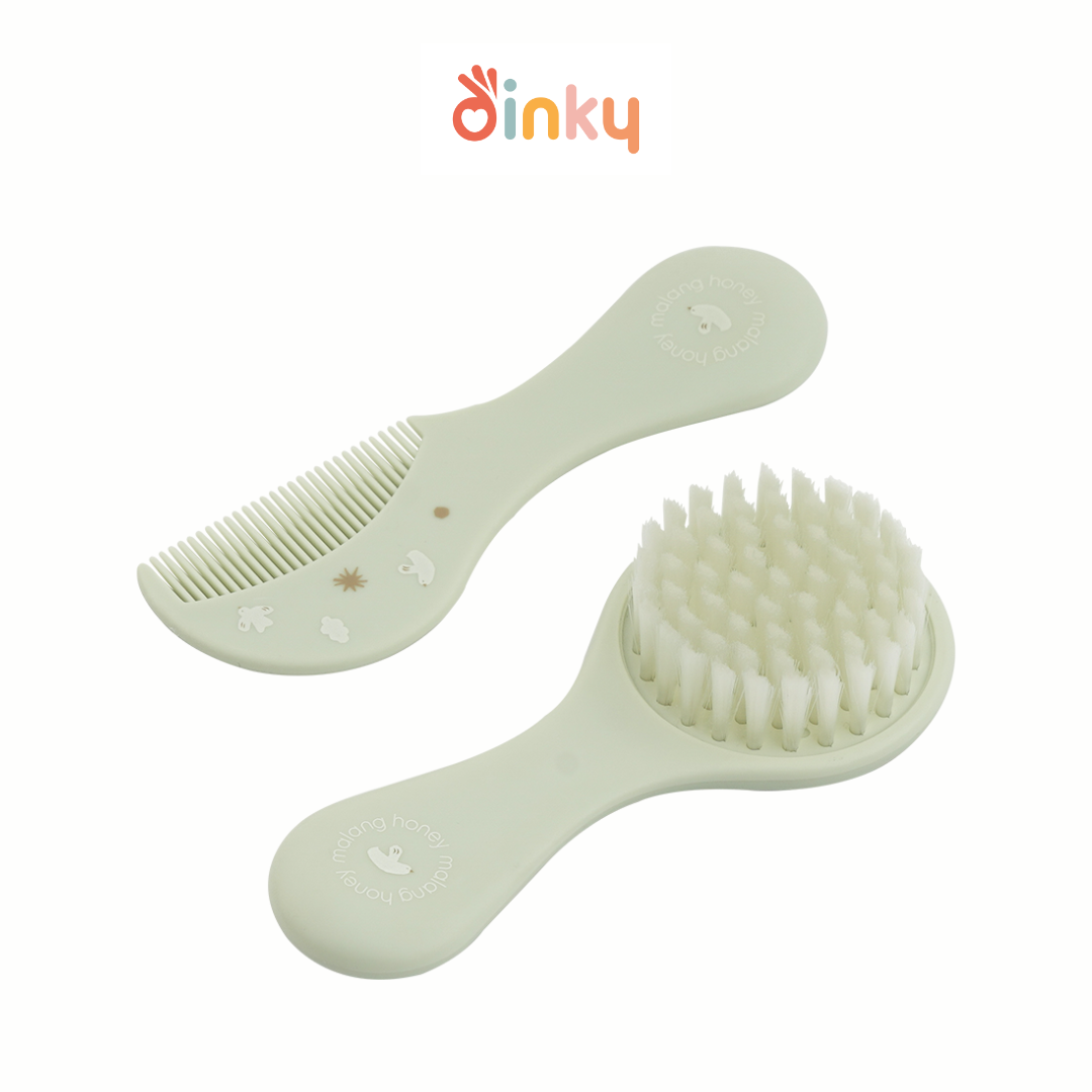 Baby Hair Brush & Comb Set | Baby Care | Newborn Massager | Soothing