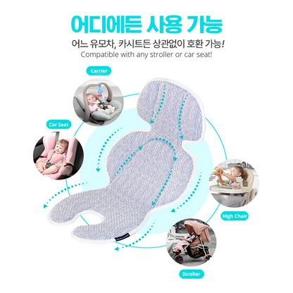 Nature Love Mere 3D Air Mesh Organic Cool Liner for Stroller / Car Seat / High Chair