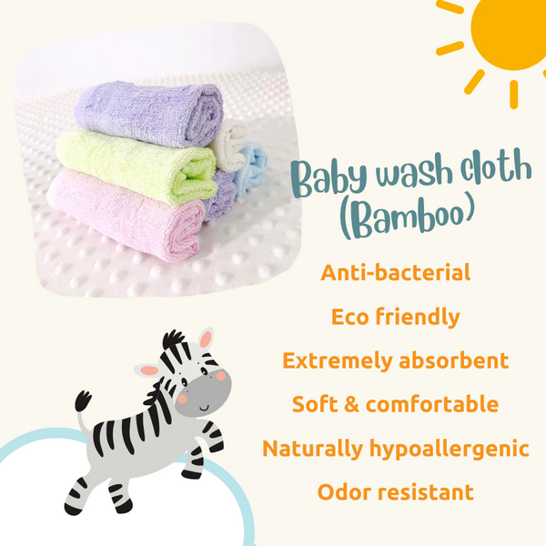 Little Zebra - Newborn Baby Washcloth
