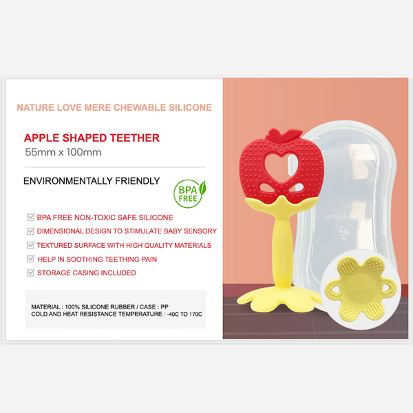 Nature love mere baby platinum silicone teether