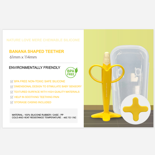Nature love mere baby platinum silicone teether