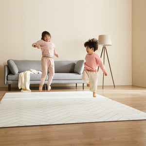 [MODERN HERRINGBONE] Korea Direct Factory Baby Playmat 1.5cm Thickness / Anti-Slip / Waterproof / PVC / Safety / Toddler / Crawling