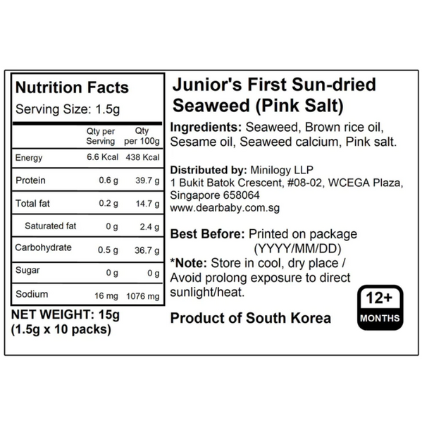 BeBecook Baby's First Sun-Dried Seaweed