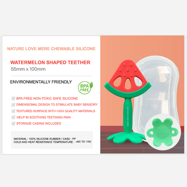 Nature love mere baby platinum silicone teether